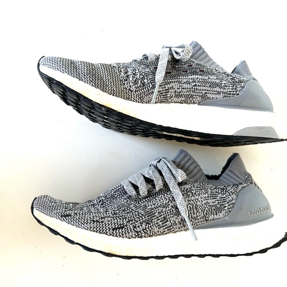 ADIDAS Ultra Boost Uncaged Sneakers Primeknit Upper Pixelated Gray Women’s 9.5 - Picture 4 of 13